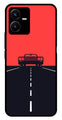 Car Lover Metal Mobile Case for Vivo Y22s   (Design No -21)