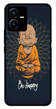 Be Happy Metal Mobile Case for Vivo Y22s
