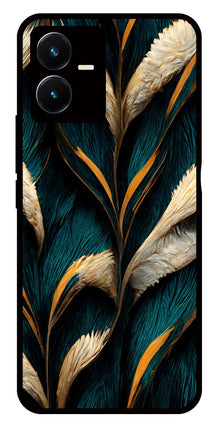 Feathers Metal Mobile Case for Vivo Y22s