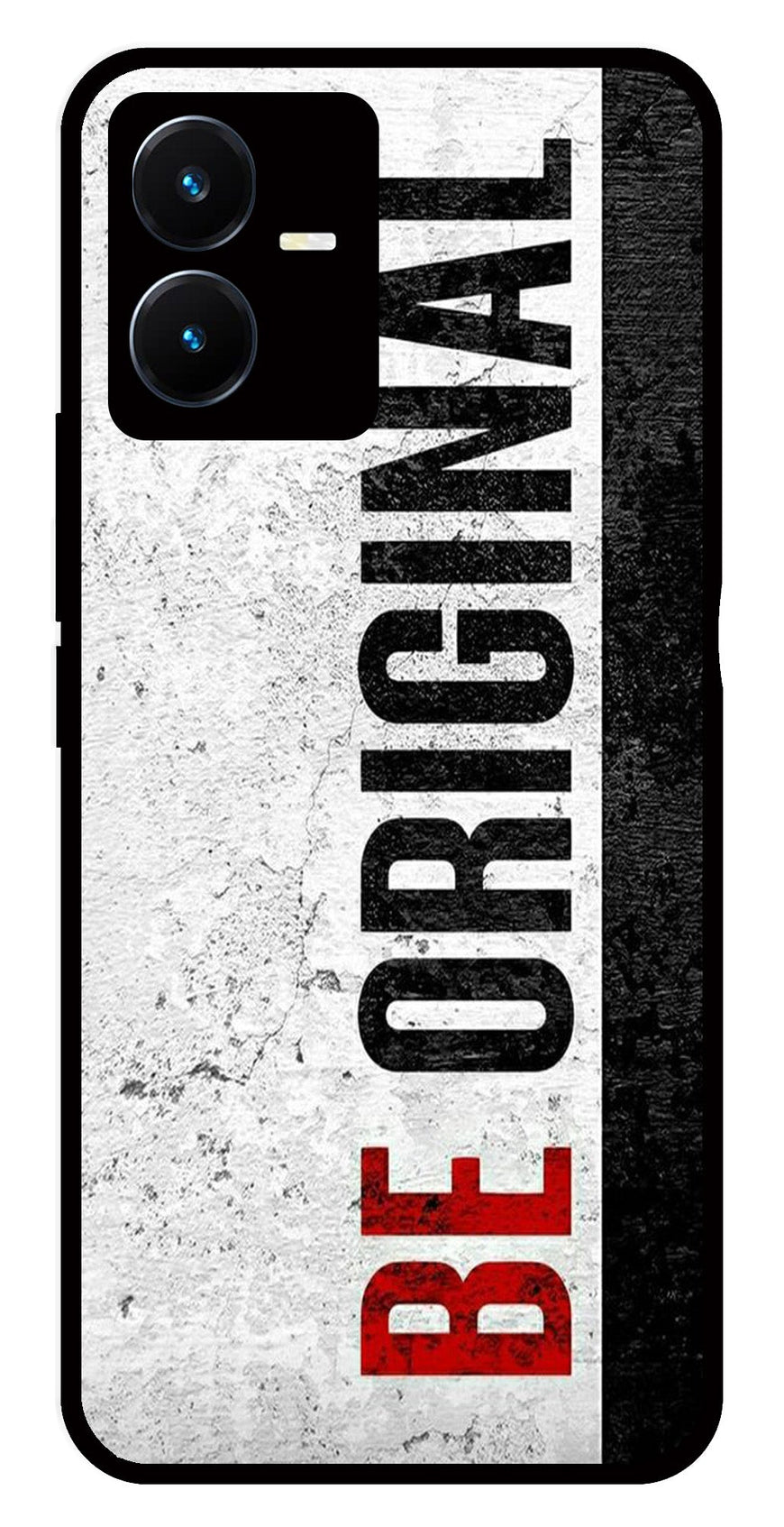 Be Original Metal Mobile Case for Vivo Y22s   (Design No -38)