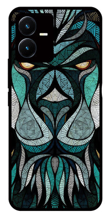 Lion Pattern Metal Mobile Case for Vivo Y22