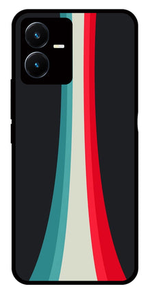 Modern Art Colorful Metal Mobile Case for Vivo Y22s