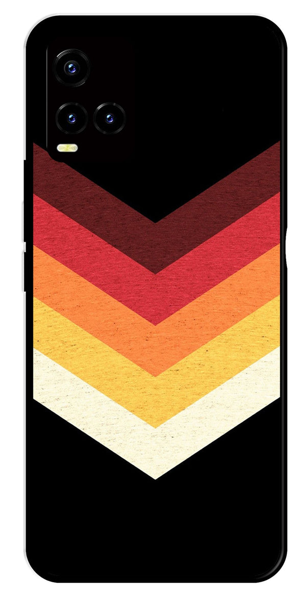 MultiColor Arrow Metal Mobile Case for Vivo Y33s   (Design No -04)