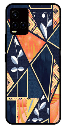 Marble Design Metal Mobile Case for Vivo Y33s