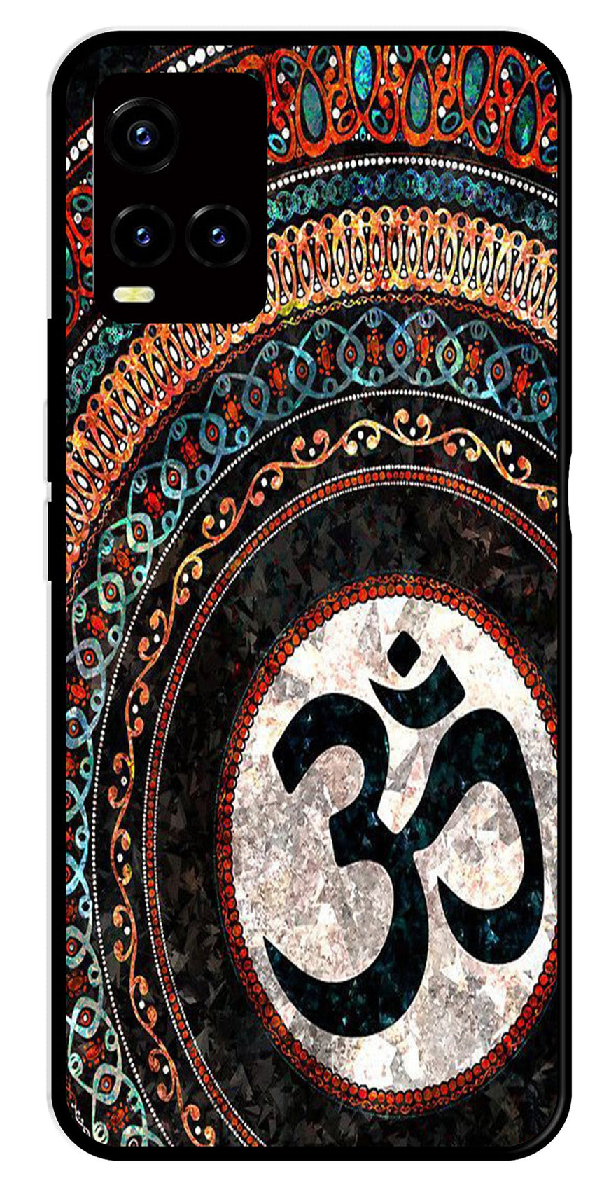 Oum Design Metal Mobile Case for Vivo Y32   (Design No -15)