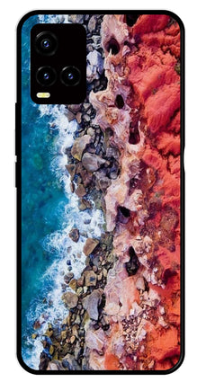 Sea Shore Metal Mobile Case for Vivo Y33s