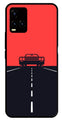 Car Lover Metal Mobile Case for Vivo Y32   (Design No -21)