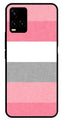 Pink Pattern Metal Mobile Case for Vivo Y32   (Design No -23)