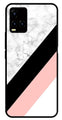 Marble Design Metal Mobile Case for Vivo Y33s   (Design No -24)