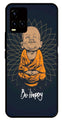 Be Happy Metal Mobile Case for Vivo Y33s   (Design No -27)