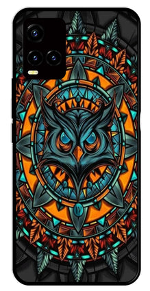 Owl Pattern Metal Mobile Case for Vivo Y33s