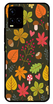 Leaves Design Metal Mobile Case for Vivo Y32