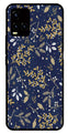 Floral Pattern  Metal Mobile Case for Vivo Y21   (Design No -52)