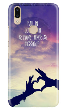 Fall in love Mobile Back Case for Zenfone 5z (Design - 50)