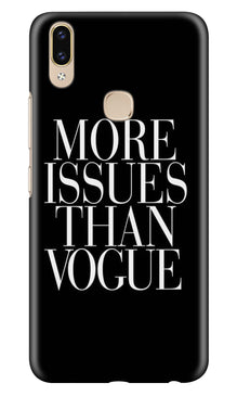 More Issues than Vague Mobile Back Case for Zenfone 5z (Design - 74)