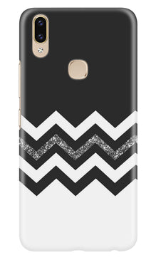 Black white Pattern2Mobile Back Case for Zenfone 5z (Design - 83)