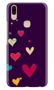 Purple Background Mobile Back Case for Zenfone 5z  (Design - 107)