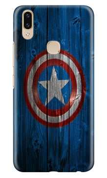 Captain America Superhero Mobile Back Case for Zenfone 5z  (Design - 118)