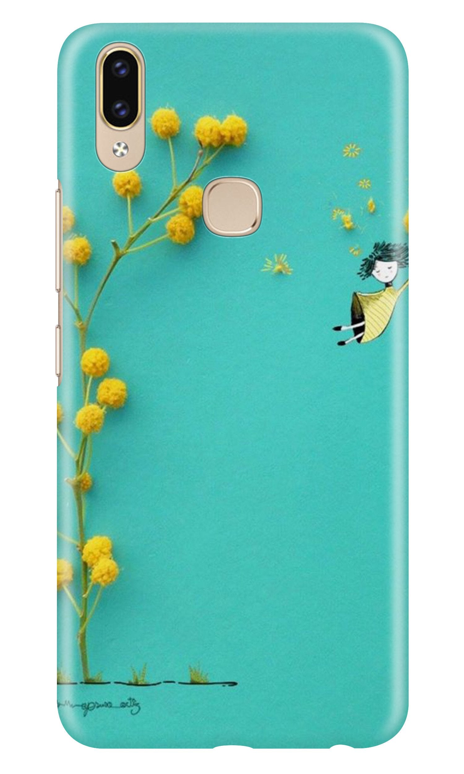 Flowers Girl Case for Zenfone 5z (Design No. 216)