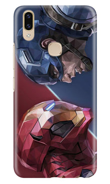 Ironman Captain America Mobile Back Case for Zenfone 5z (Design - 245)