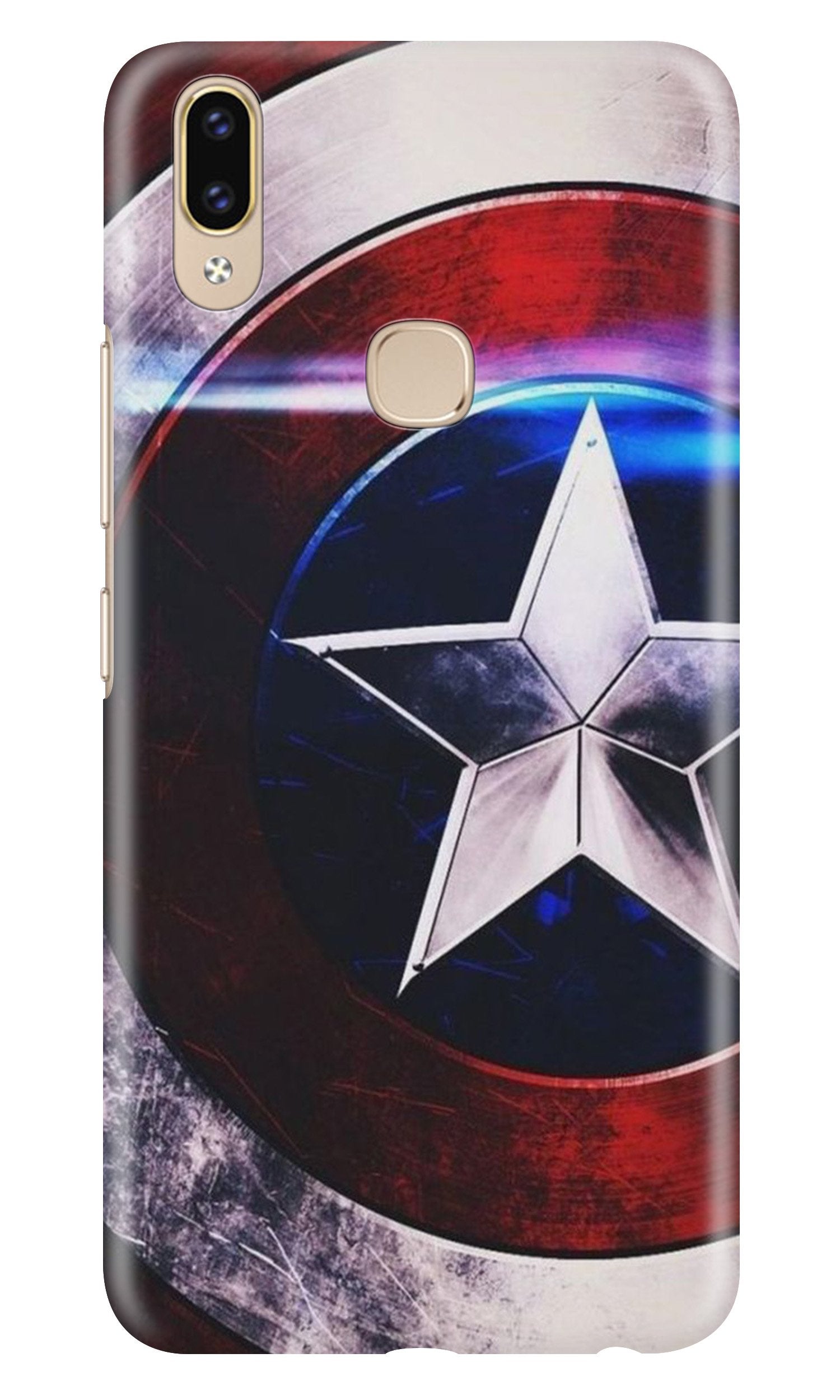 Captain America Shield Case for Zenfone 5z (Design No. 250)