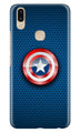 Captain America Shield Case for Zenfone 5z (Design No. 253)