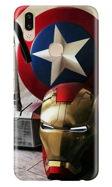 Ironman Captain America Mobile Back Case for Zenfone 5z (Design - 254)