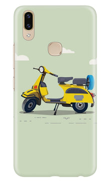 Vintage Scooter Mobile Back Case for Zenfone 5z (Design - 260)
