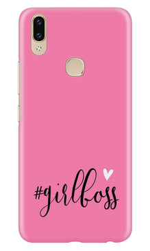 Girl Boss Pink Mobile Back Case for Zenfone 5z (Design - 269)