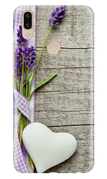 White Heart Mobile Back Case for Zenfone 5z (Design - 298)