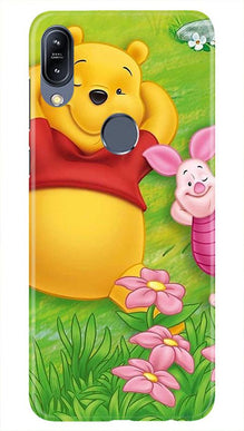 Winnie The Pooh Mobile Back Case for Asus Zenfone Max Pro M2 (Design - 348)