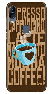 Love Coffee Mobile Back Case for Asus Zenfone Max Pro M2 (Design - 351)