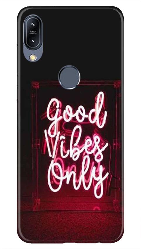 Good Vibes Only Mobile Back Case for Asus Zenfone Max Pro M2 (Design - 354)