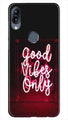 Good Vibes Only Mobile Back Case for Vivo Y11 (Design - 354)