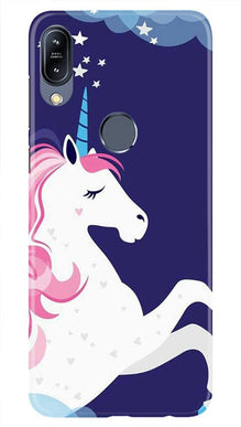 Unicorn Mobile Back Case for Asus Zenfone Max Pro M2 (Design - 365)