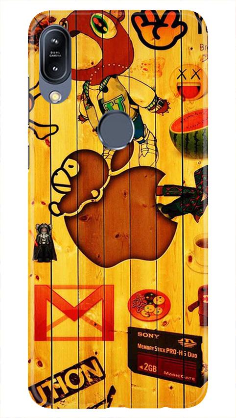 Wooden Texture Mobile Back Case for Asus Zenfone Max Pro M2 (Design - 367)