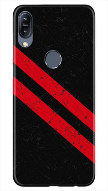 Black Red Pattern Mobile Back Case for Vivo Y11 (Design - 373)