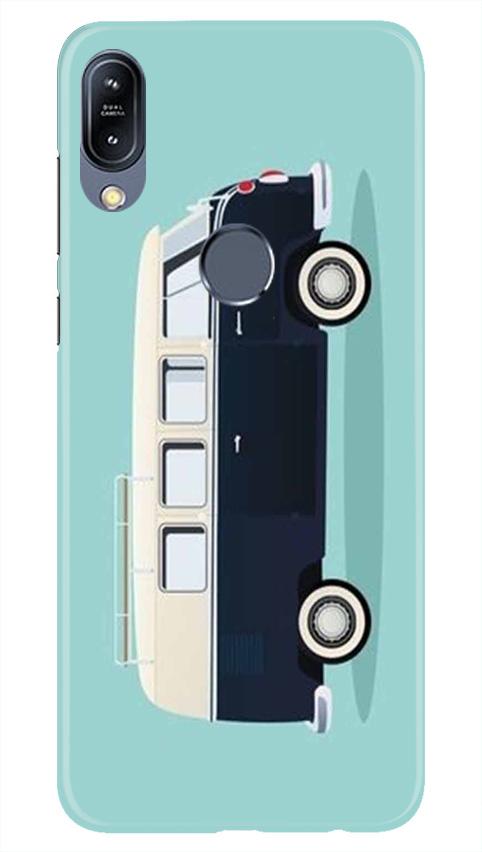 Travel Bus Mobile Back Case for Vivo Y11 (Design - 379)