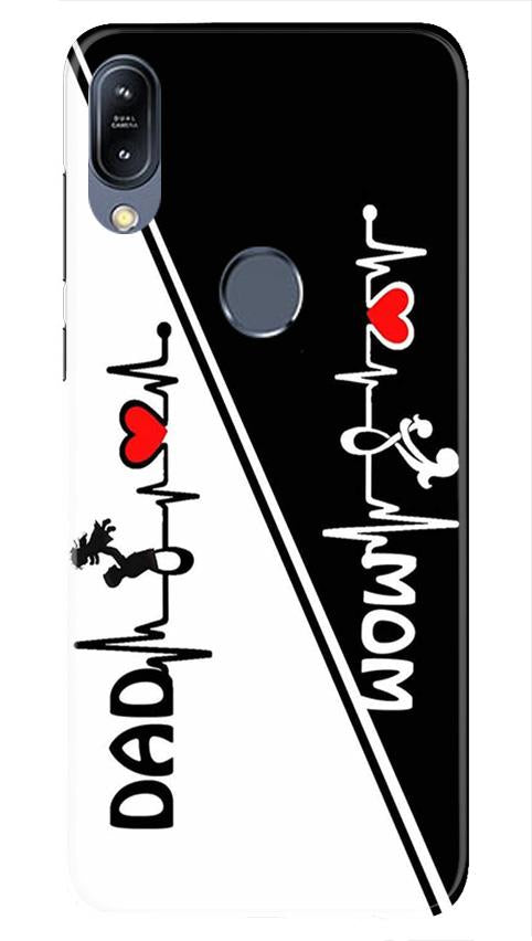 Love Mom Dad Mobile Back Case for Asus Zenfone Max Pro M2 (Design - 385)