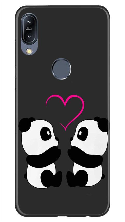Panda Love Mobile Back Case for Vivo Y11 (Design - 398)