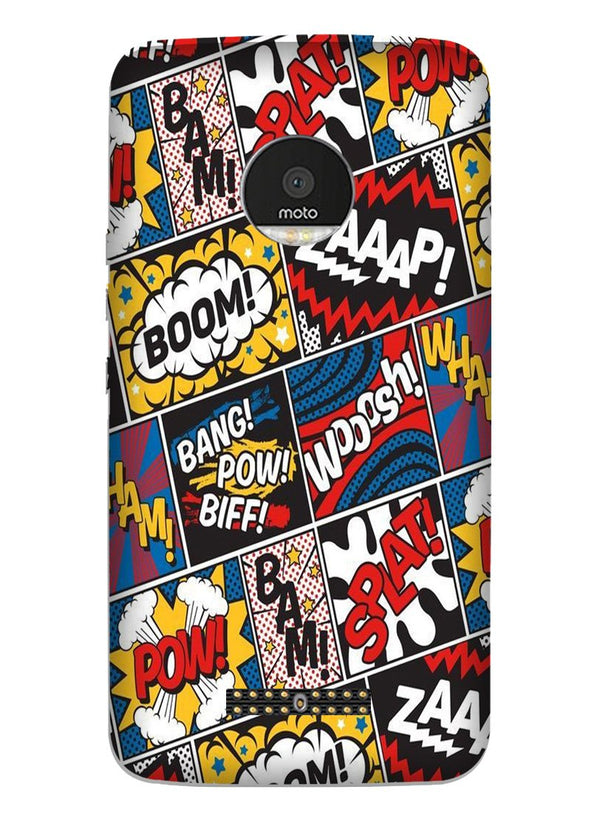 Boom Mobile Back Case for Moto Z Play (Design - 302)