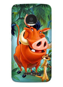 Timon and Pumbaa Mobile Back Case for Moto Z Play (Design - 305)
