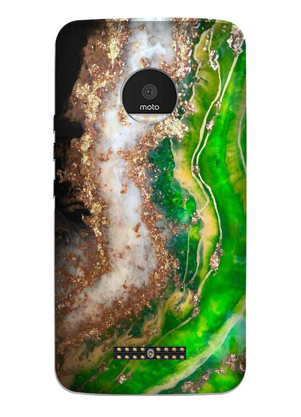 Marble Texture Mobile Back Case for Moto Z2 Play (Design - 307)
