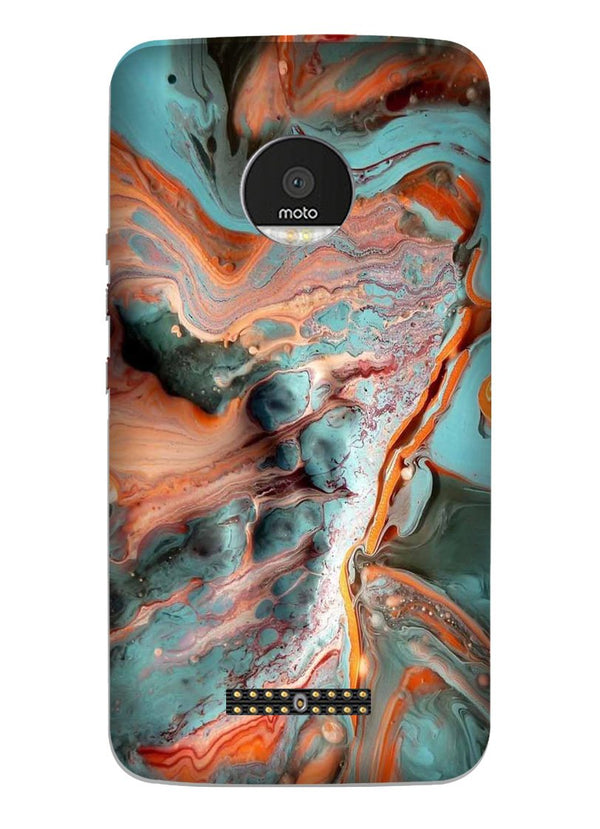 Marble Texture Mobile Back Case for Moto Z2 Play (Design - 309)