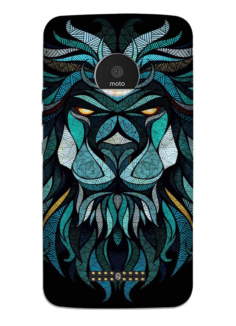 Lion Mobile Back Case for Moto Z Play (Design - 314)
