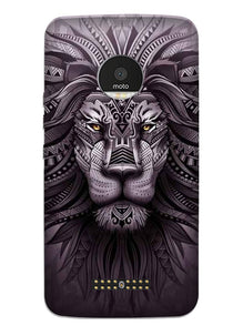Lion Mobile Back Case for Moto Z2 Play (Design - 315)