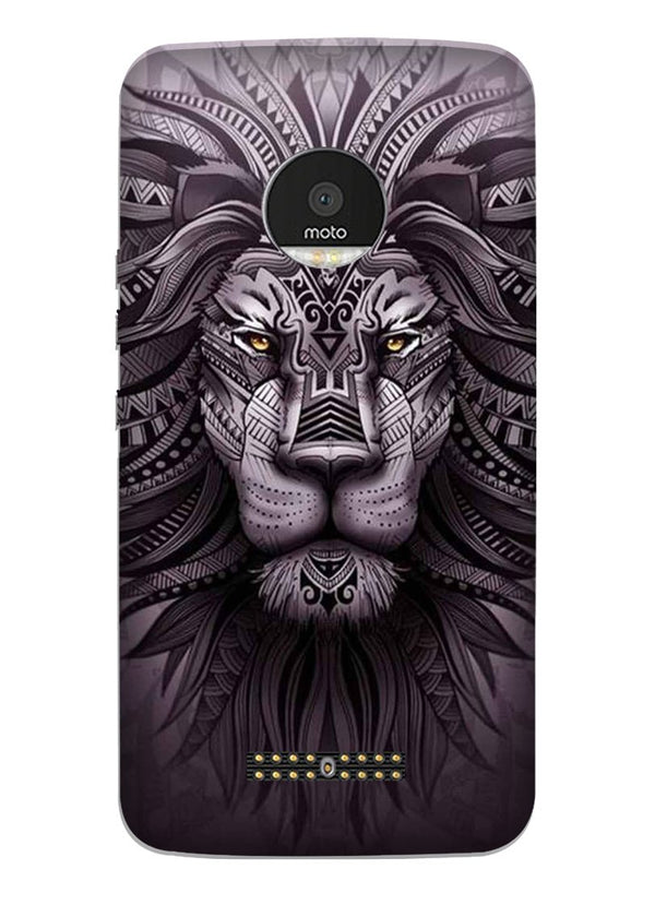 Lion Mobile Back Case for Moto Z3 Play (Design - 315)