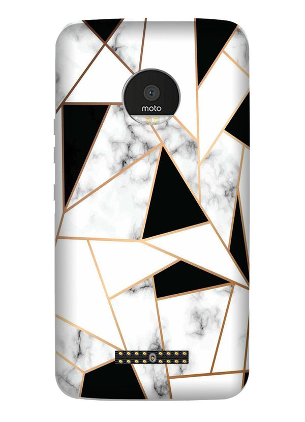 Marble Texture Mobile Back Case for Moto Z2 Play (Design - 322)