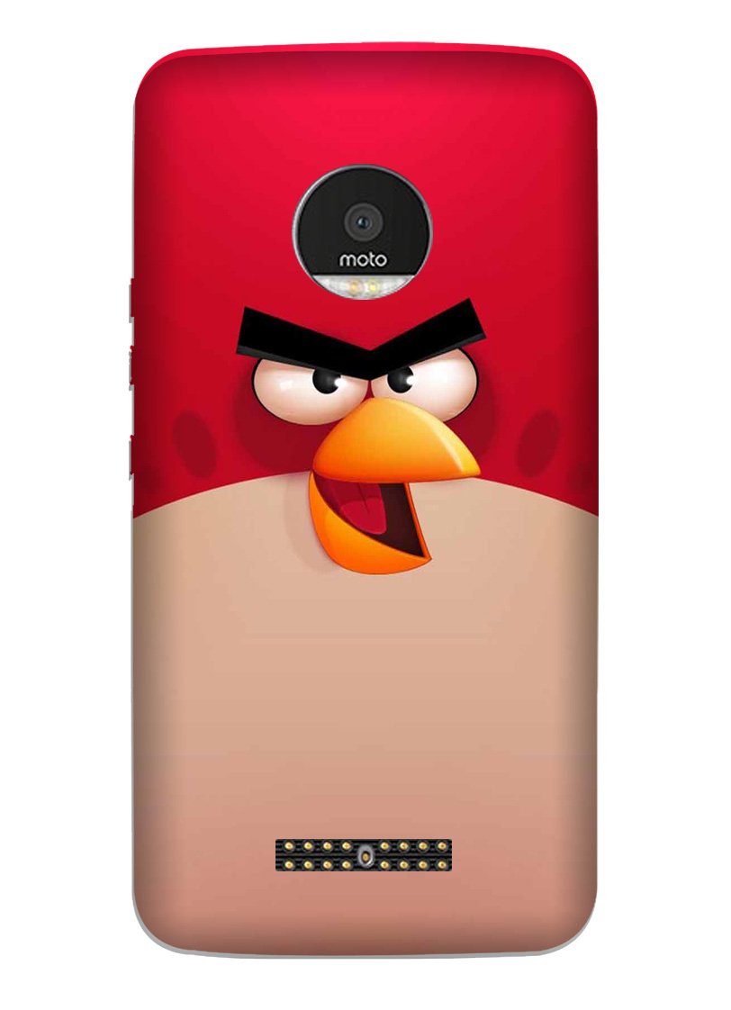 Angry Bird Red Mobile Back Case for Moto Z2 Play (Design - 325)