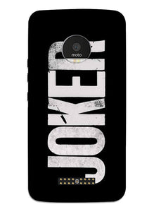 Joker Mobile Back Case for Moto Z3 Play (Design - 327)